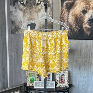 Anthropologie Yellow High Waist Shorts